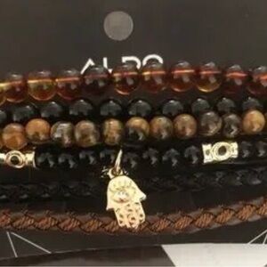 ALDO Men's Multicolor Beaded Bracelet Set